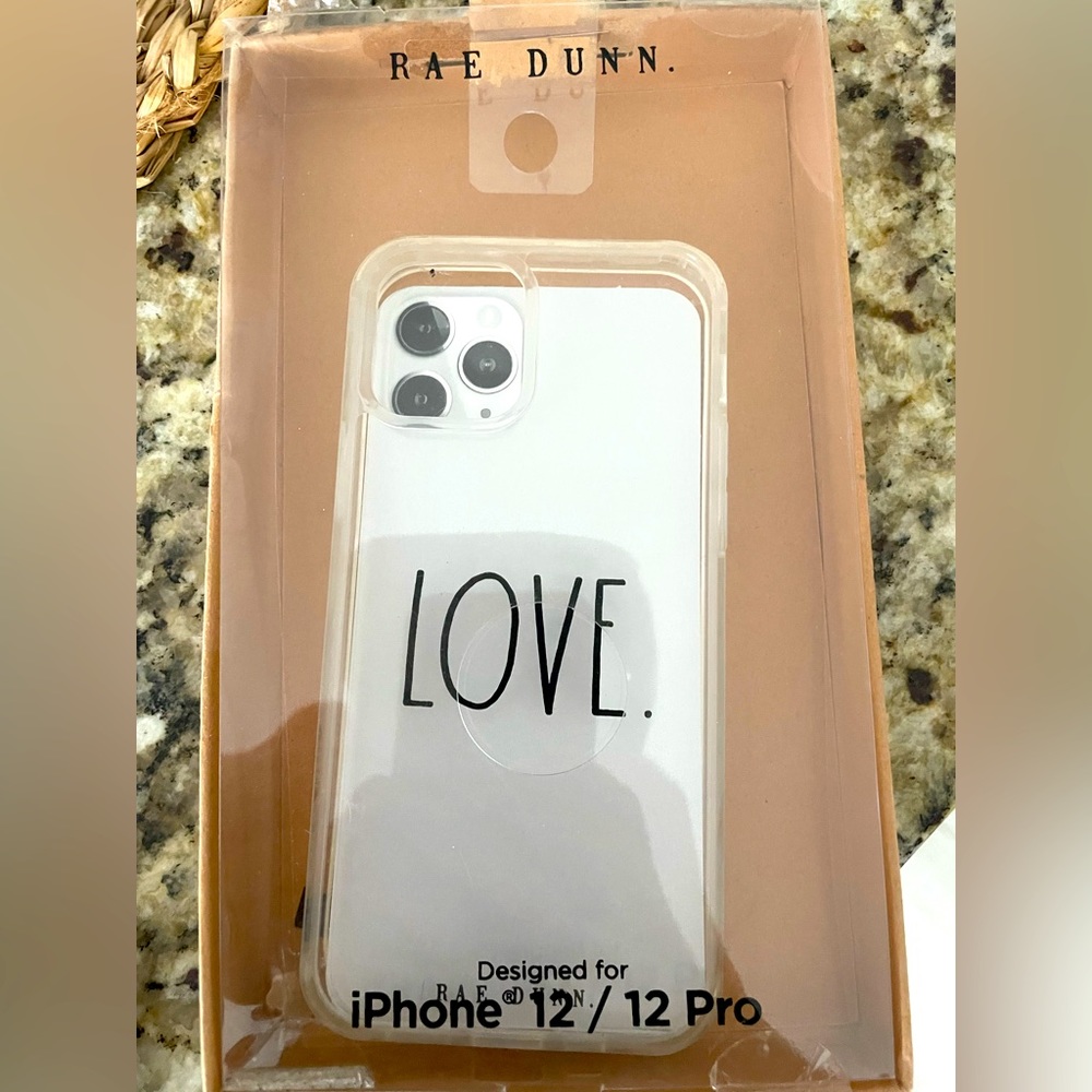 Rae Dunn iPhone 12/12 Pro Phone  Case LOVE